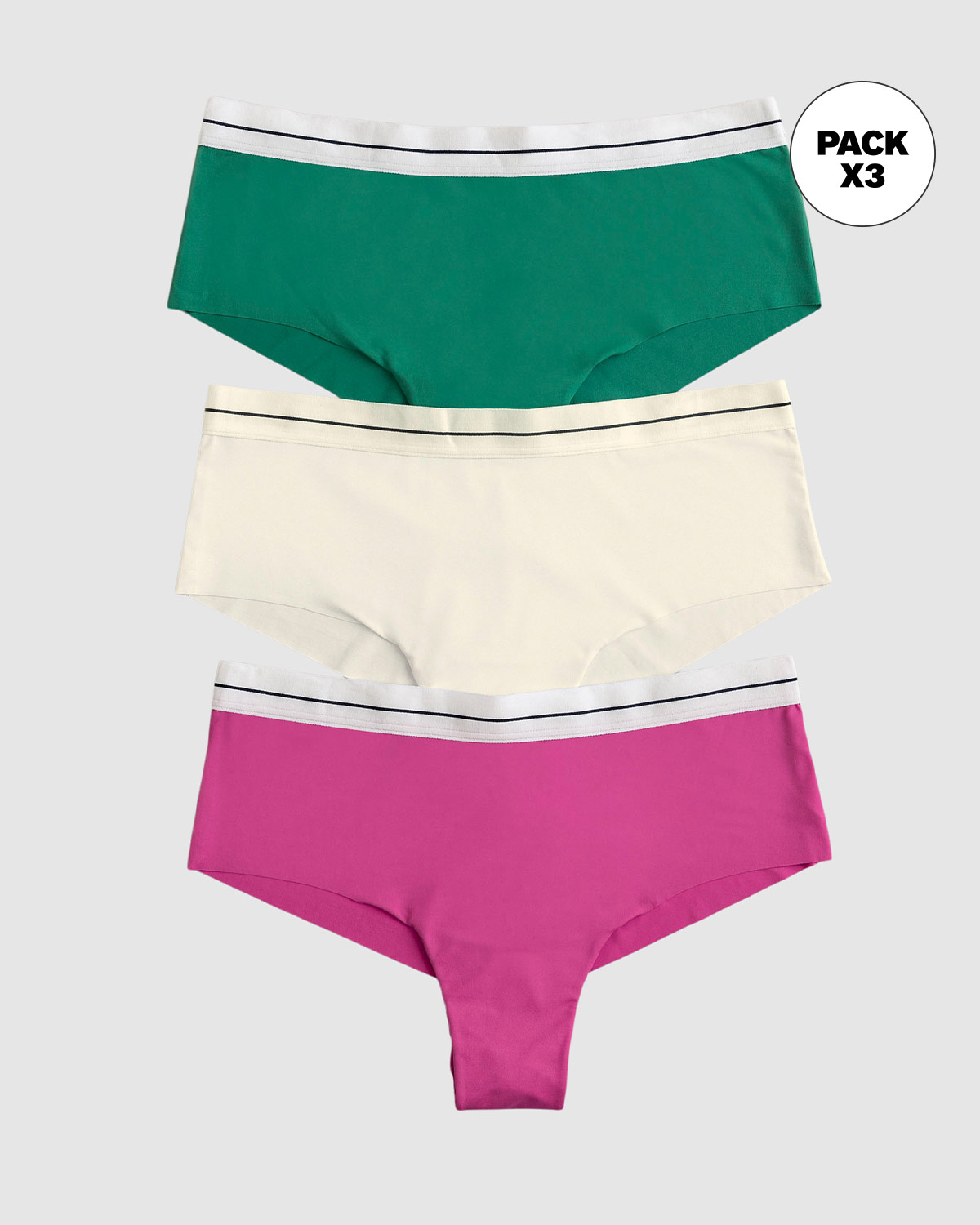Lot de 3 culottes coquines ultra-confortables - Leonisa - Modalova